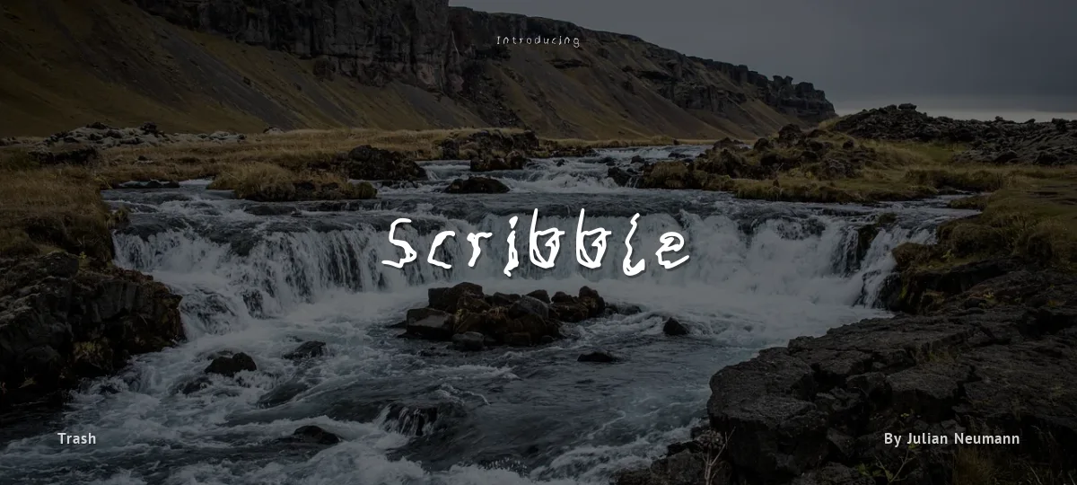 Scribble font preview