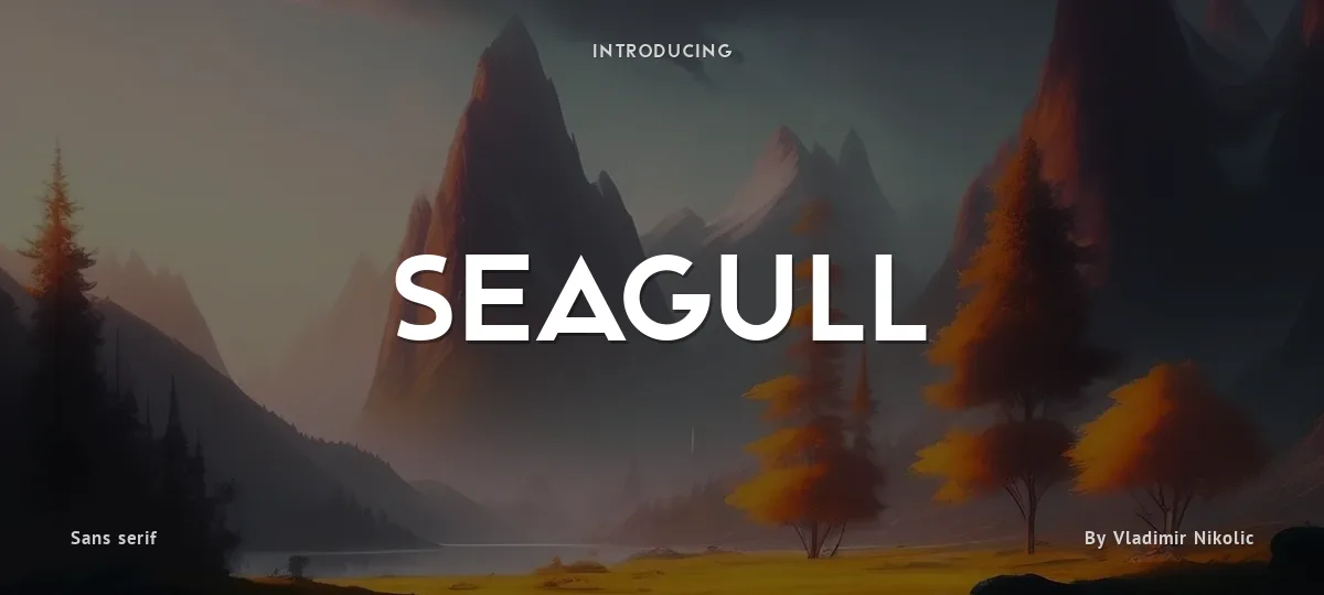 Seagull font preview