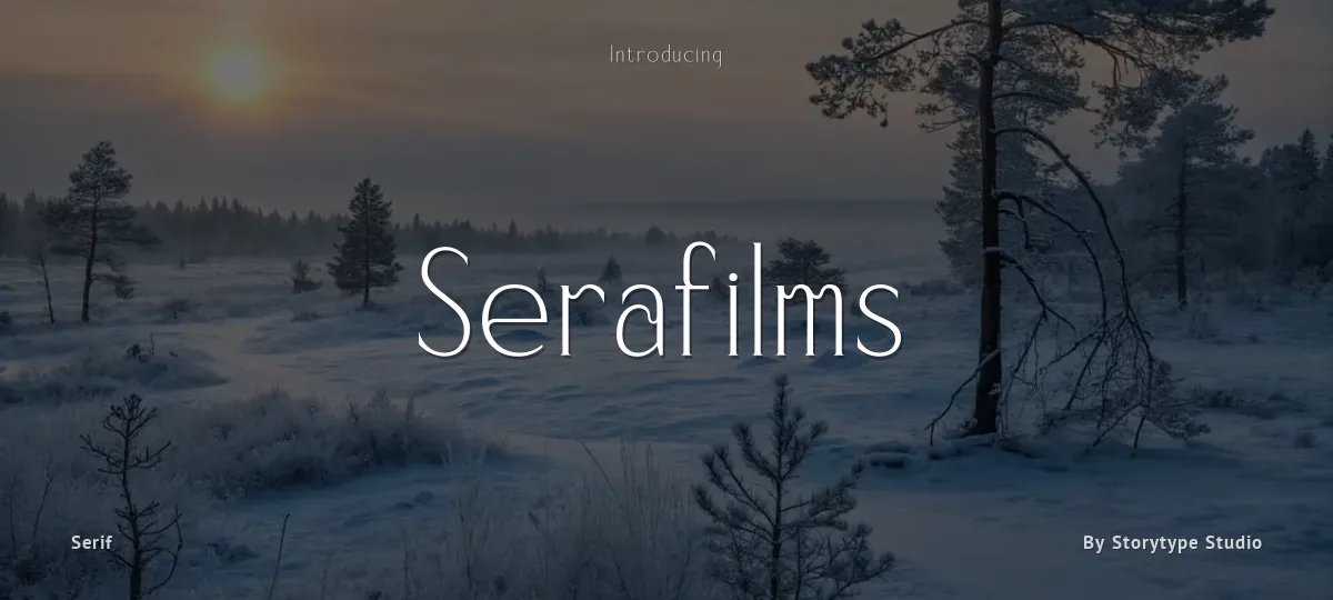 Serafilms font preview