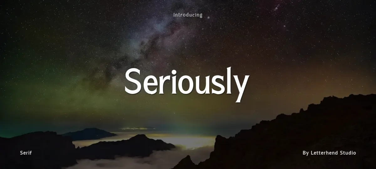 Seriously font preview