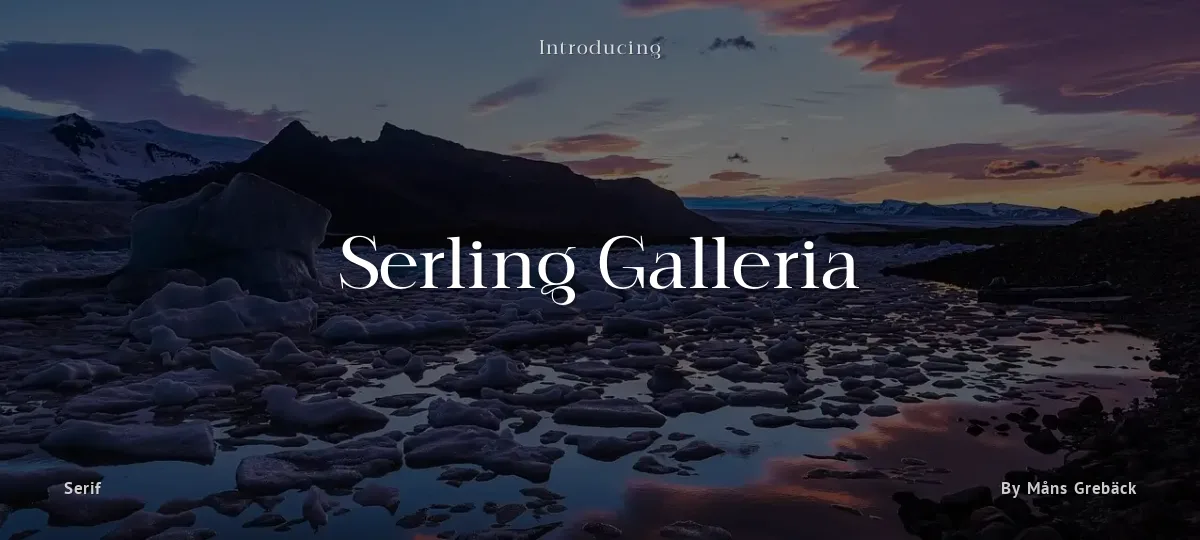Serling Galleria font preview