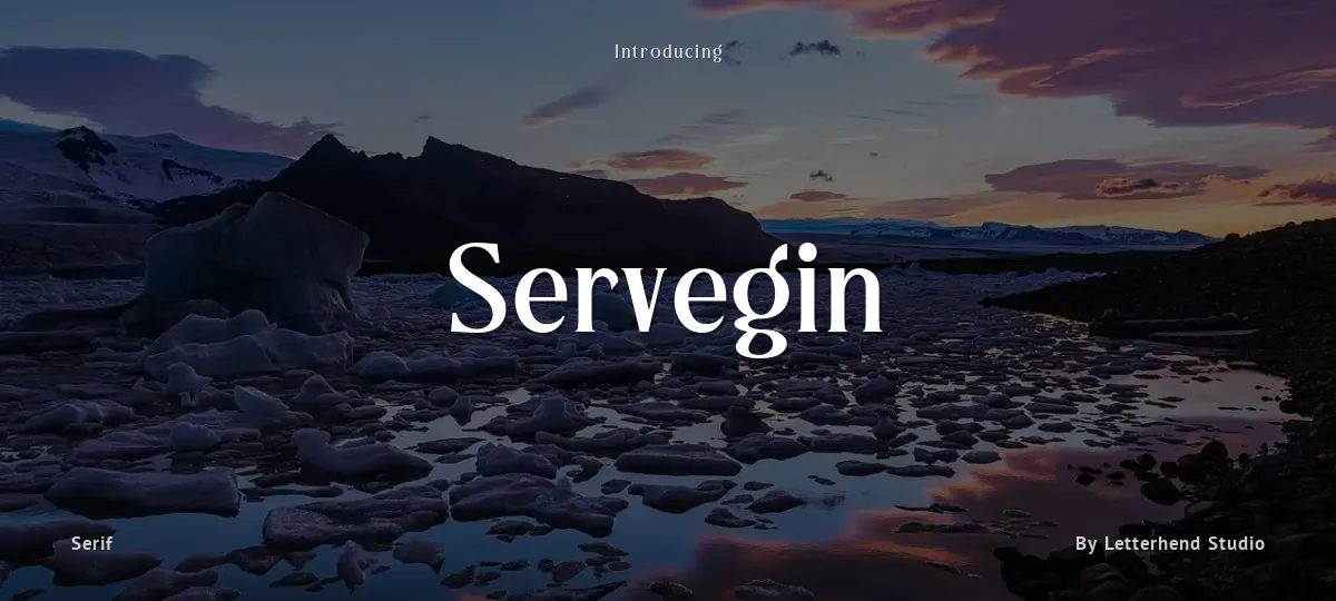 Servegin font preview