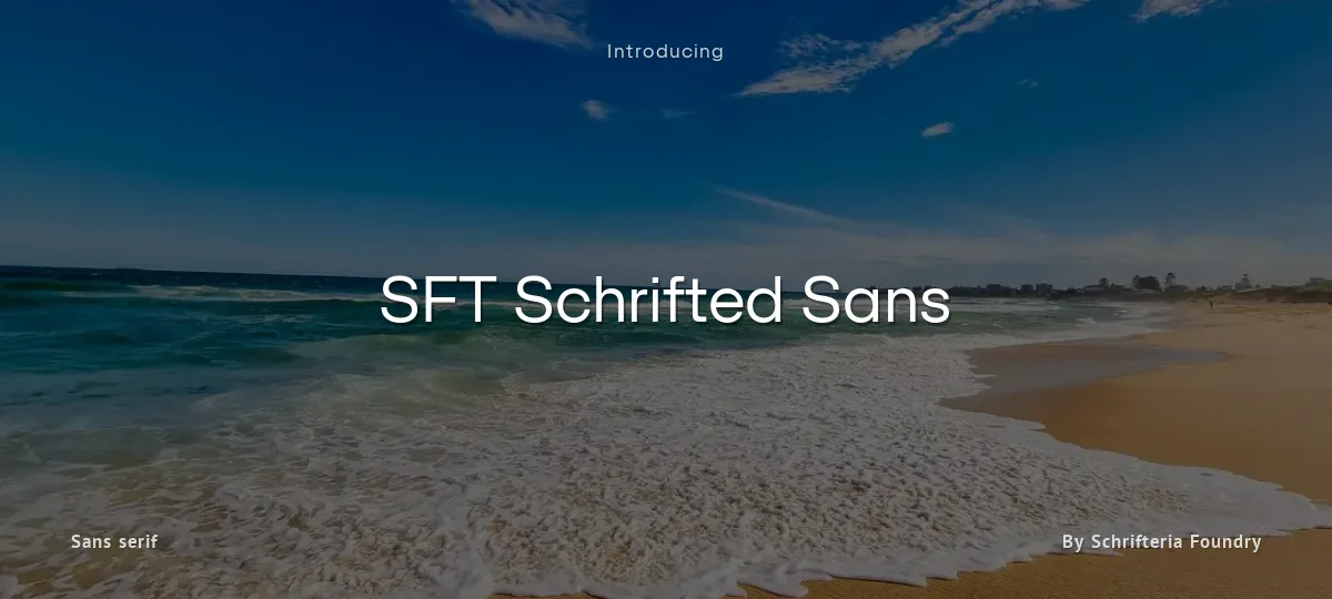 SFT Schrifted Sans font preview