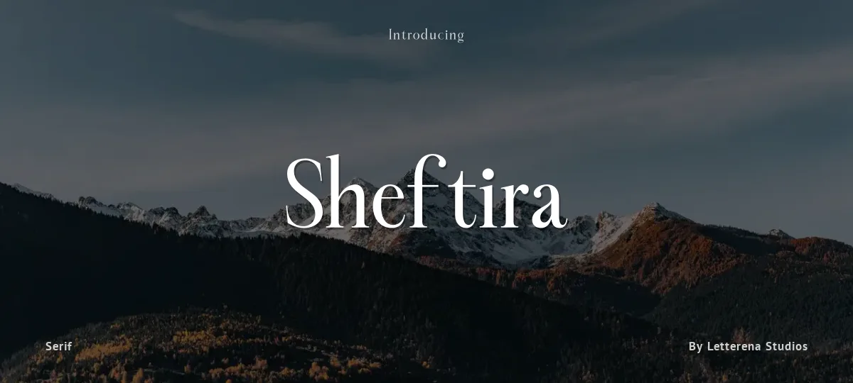 Sheftira font preview