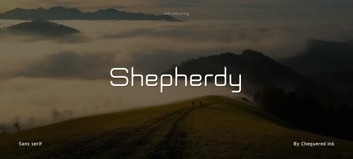 Shepherdy font preview