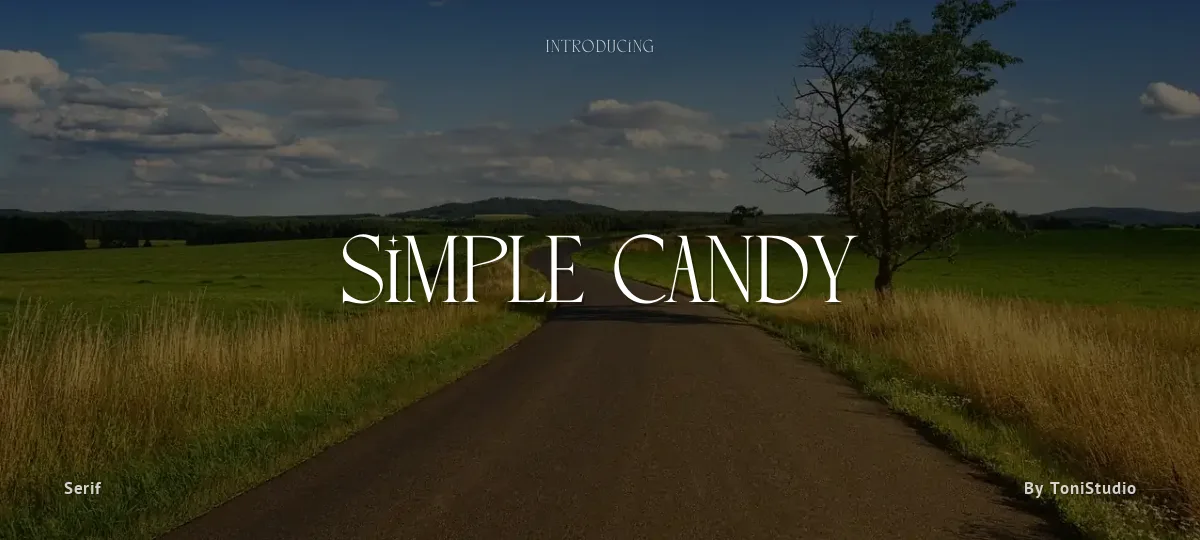 Simple Candy font preview