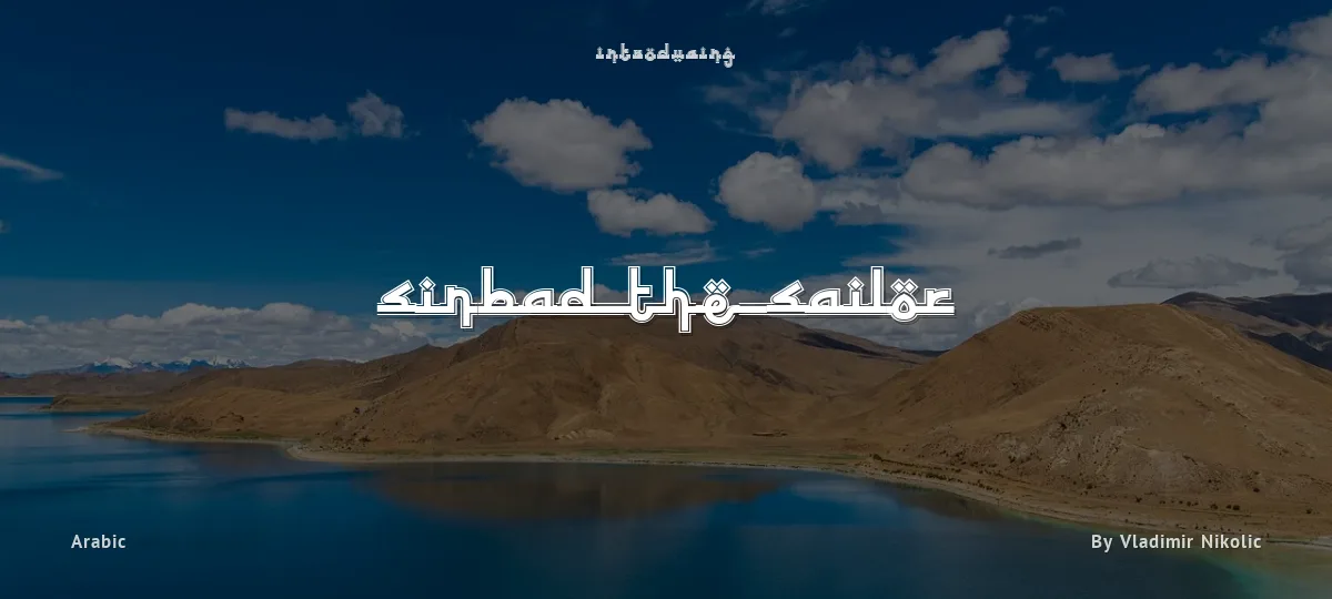Sinbad the Sailor font preview
