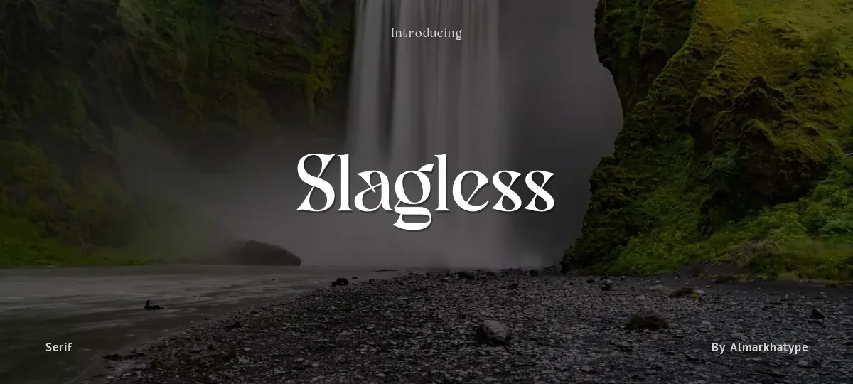Slagless font preview
