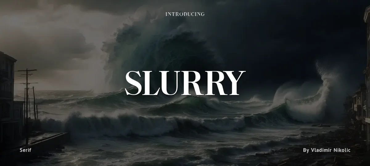 Slurry font preview