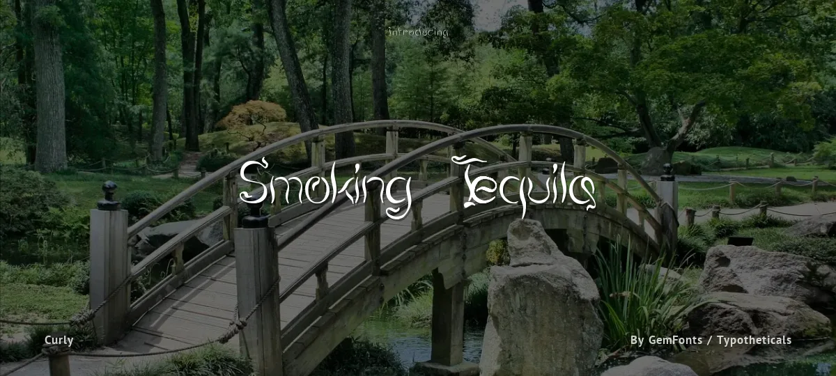 Smoking Tequila font preview