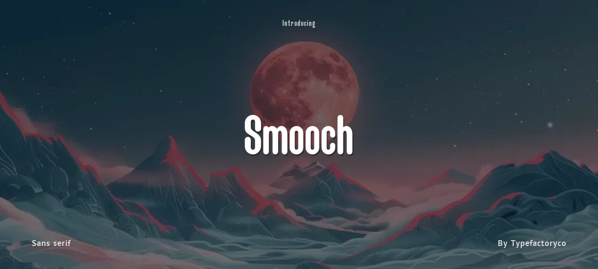 Smooch font preview