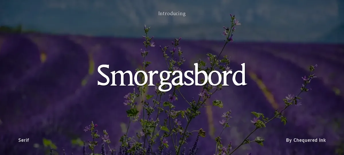 Smorgasbord font preview