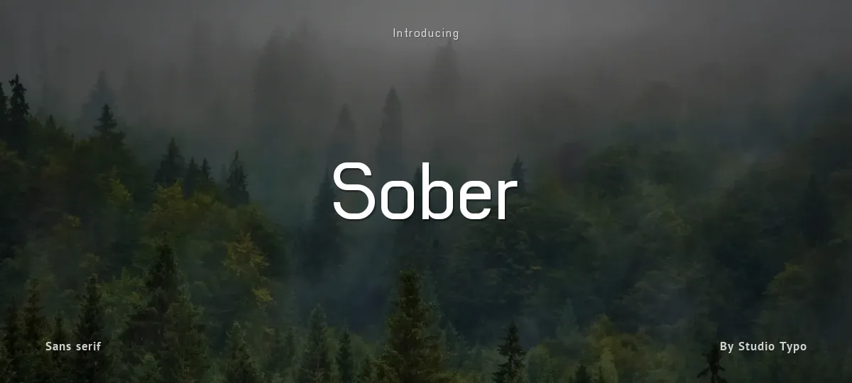 Sober font preview