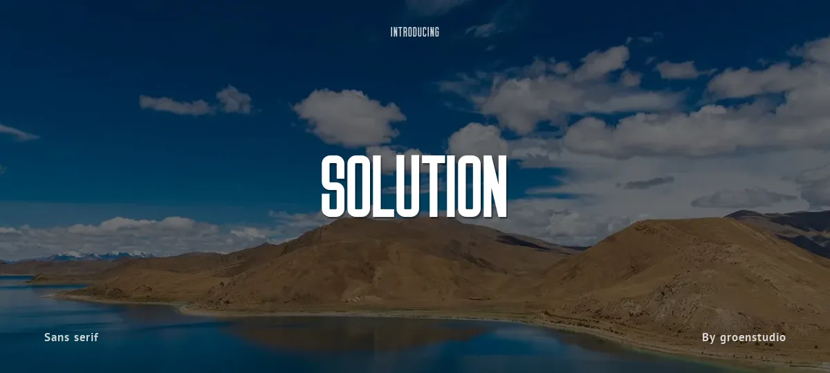 Solution font preview