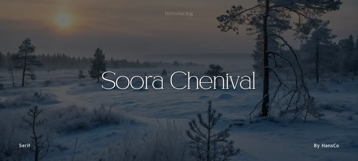 Soora Chenival font preview