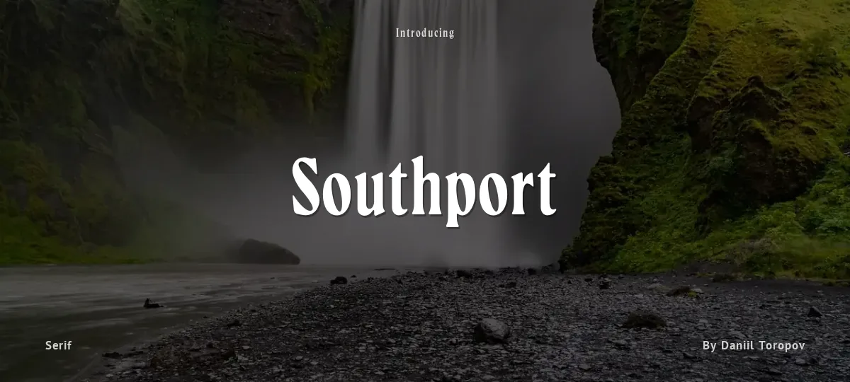 Southport font preview