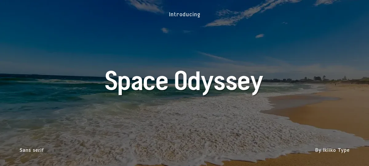 Space Odyssey font preview