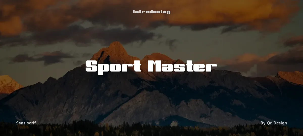 Sport Master font preview