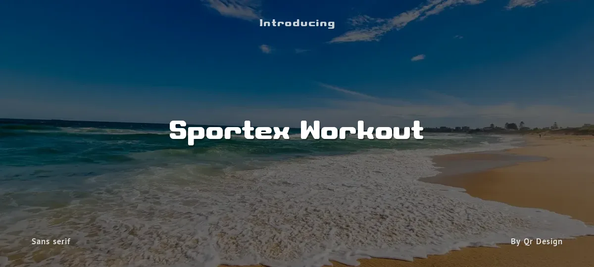 Sportex Workout font preview