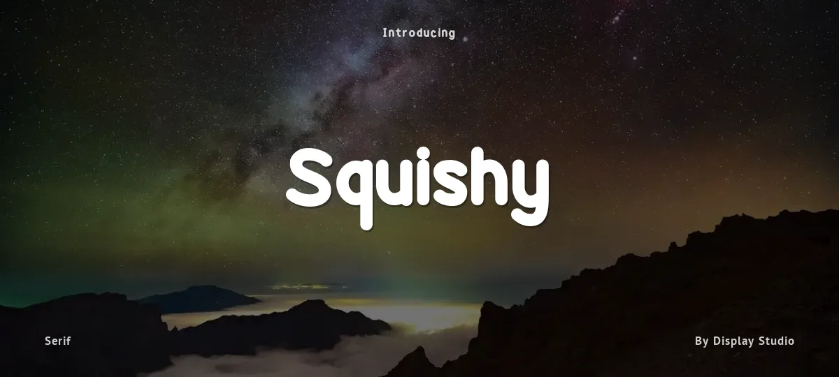 Squishy font preview