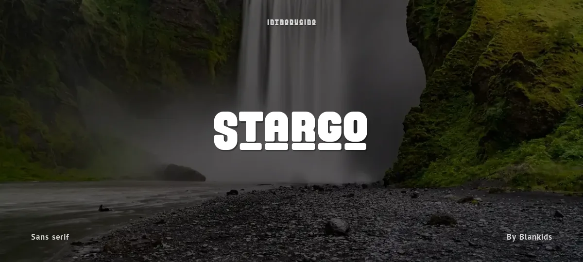 Stargo font preview