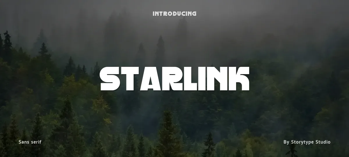 Starlink font preview