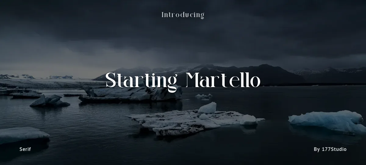 Starting Martello font preview