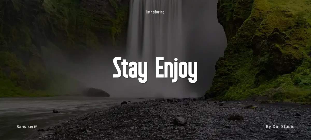 Stay Enjoy font preview