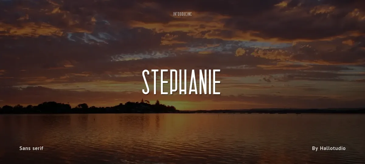 Stephanie font preview