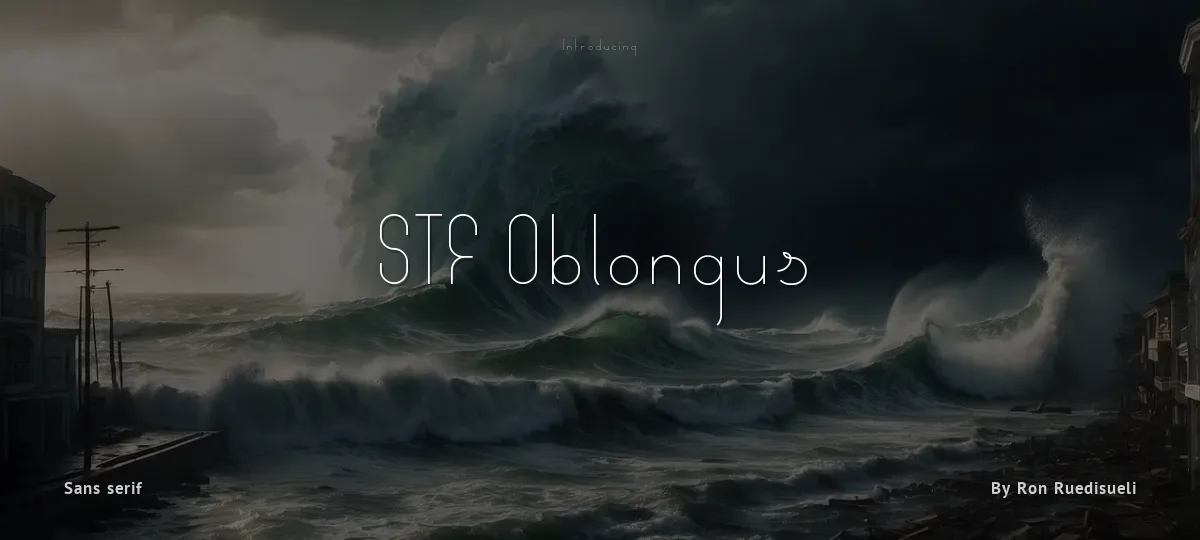STF Oblongus font preview
