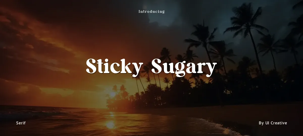 Sticky Sugary font preview