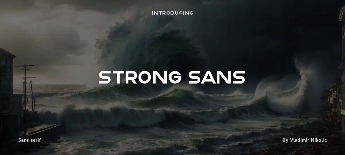 Strong Sans font preview