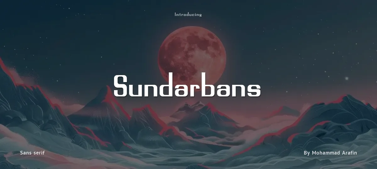 Sundarbans font preview