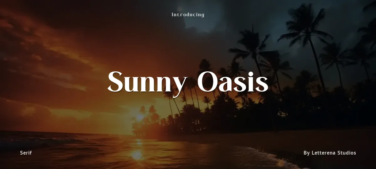 Sunny Oasis font preview