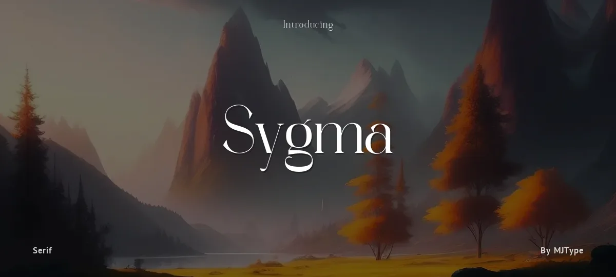 Sygma font preview