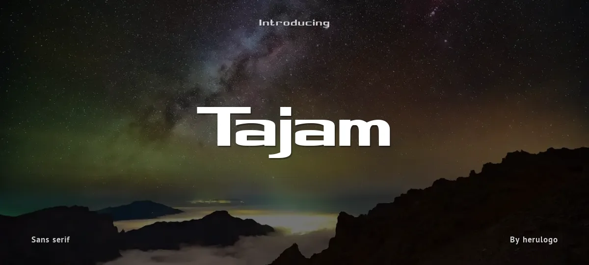 Tajam font preview