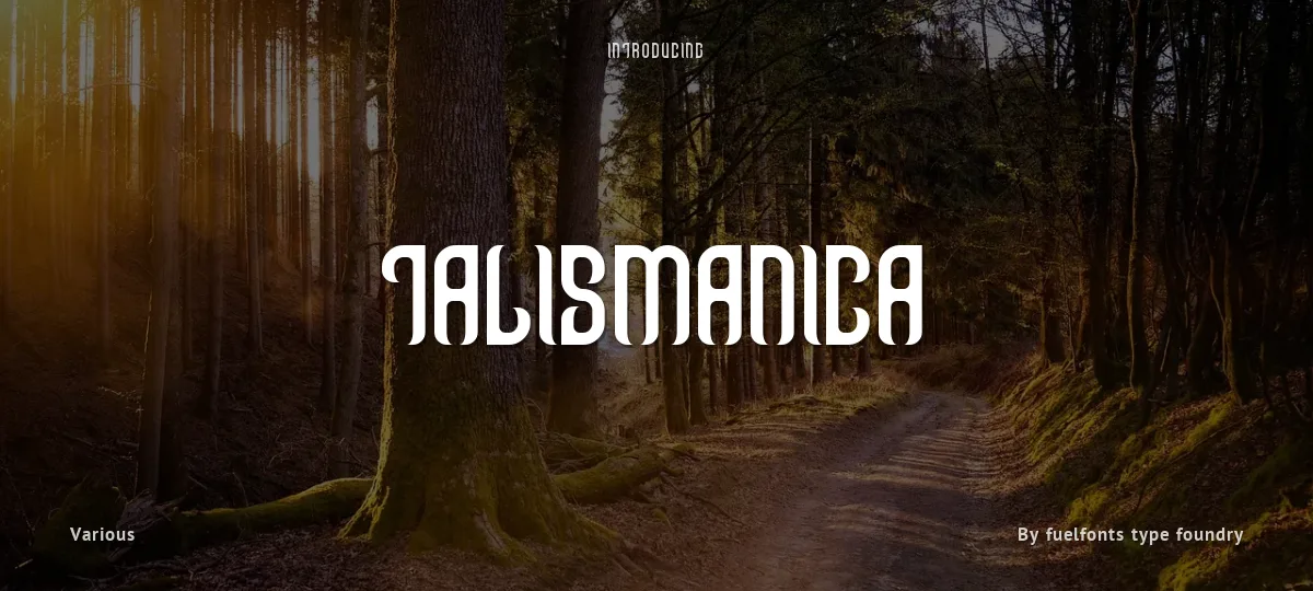 Talismanica font preview