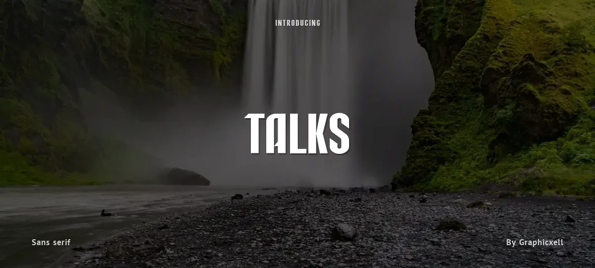 Talks font preview