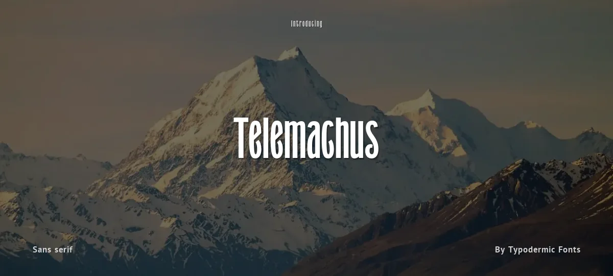 Telemachus font preview