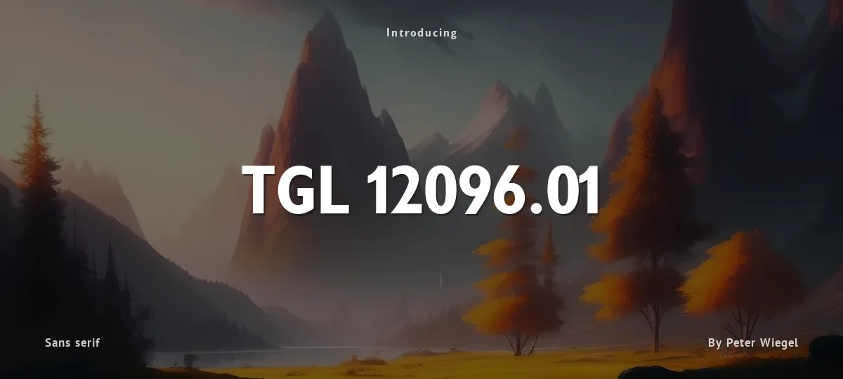 TGL 12096.01 font preview