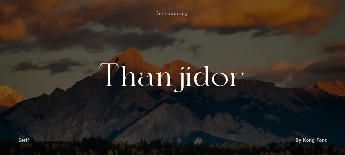 Thanjidor font preview