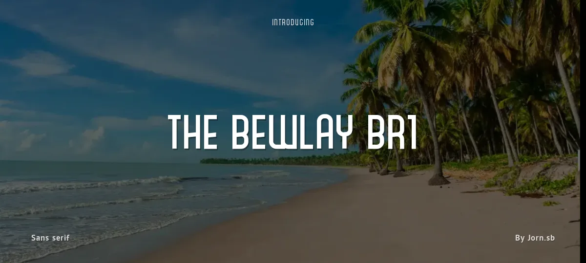 The Bewlay Br1 font preview