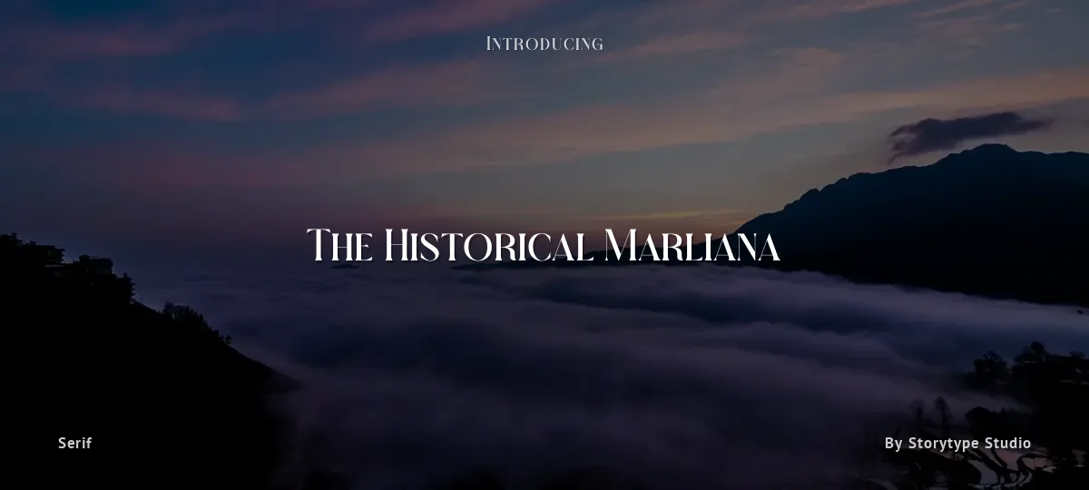 The Historical Marliana font preview