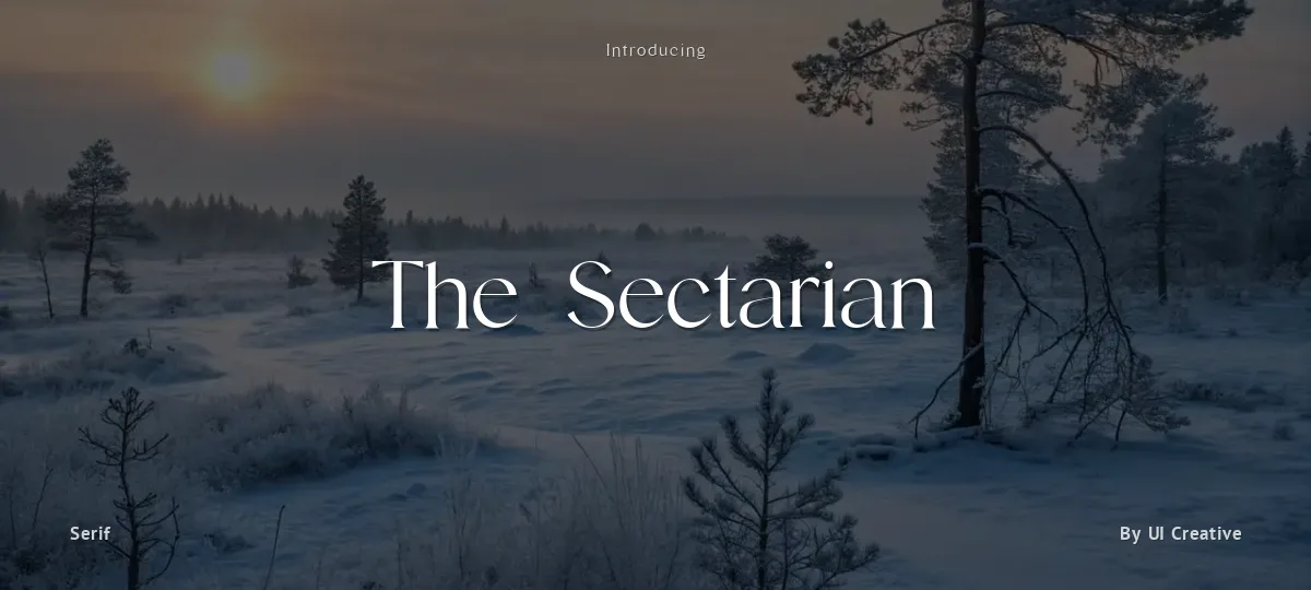 The Sectarian font preview