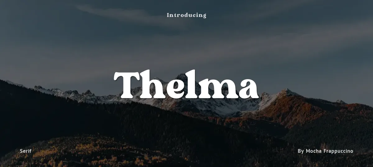 Thelma font preview
