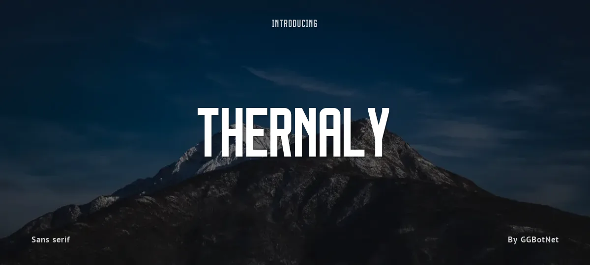 Thernaly font preview