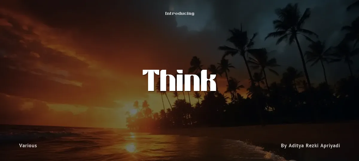 Think font preview