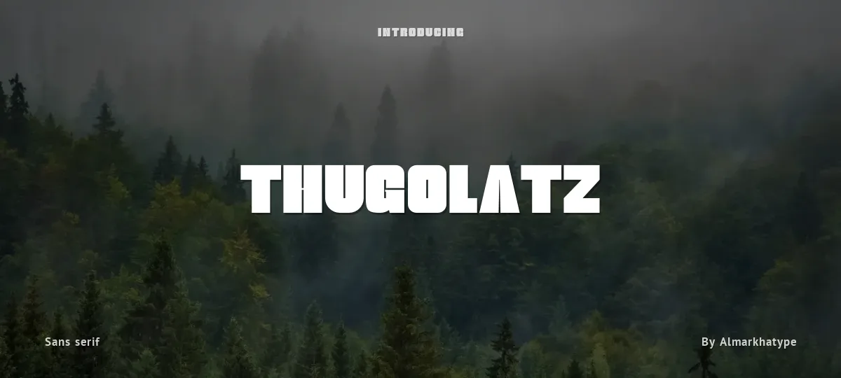 Thugolatz font preview