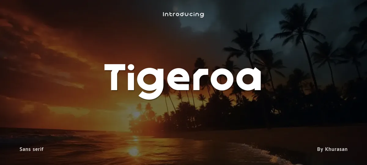 Tigeroa font preview