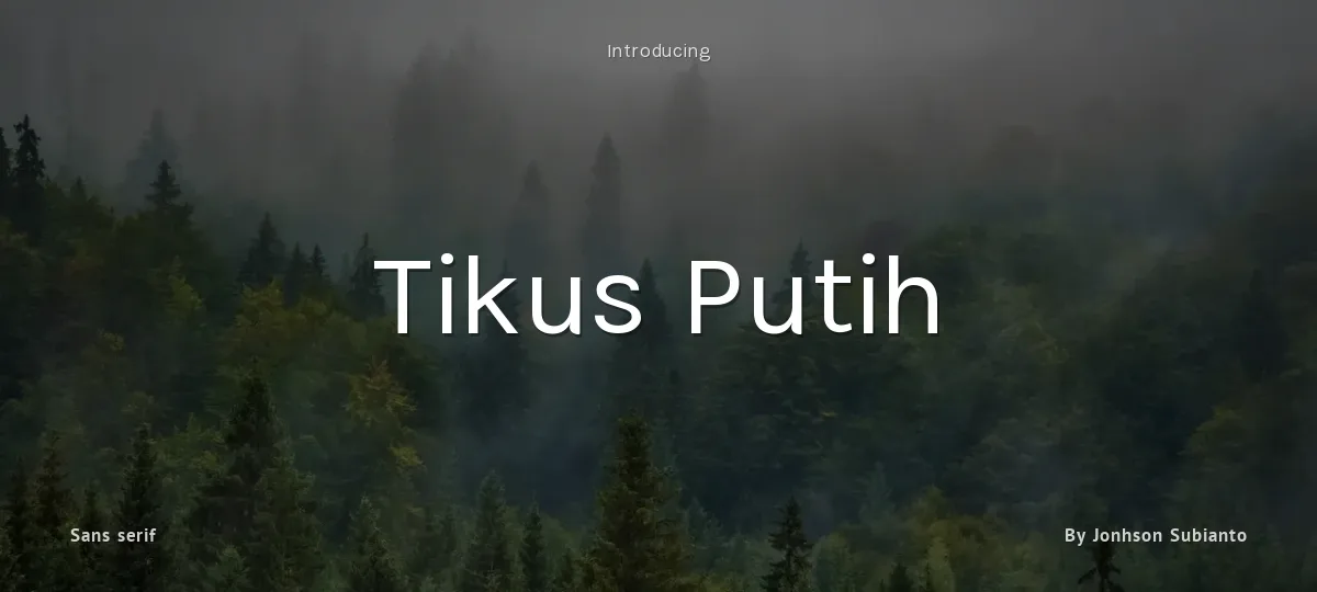 Tikus Putih font preview